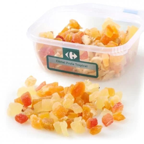 Cóctel fruta tropical deshidratada Carrefour tarrina 200 g - 0.2 kg - Imagen del producto en Findit