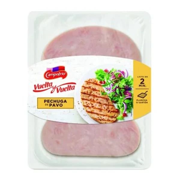 Pechuga de pavo Campofrío - Vuelta y Vuelta sin gluten 190 g. - 1 ud - Imagen del producto en Findit