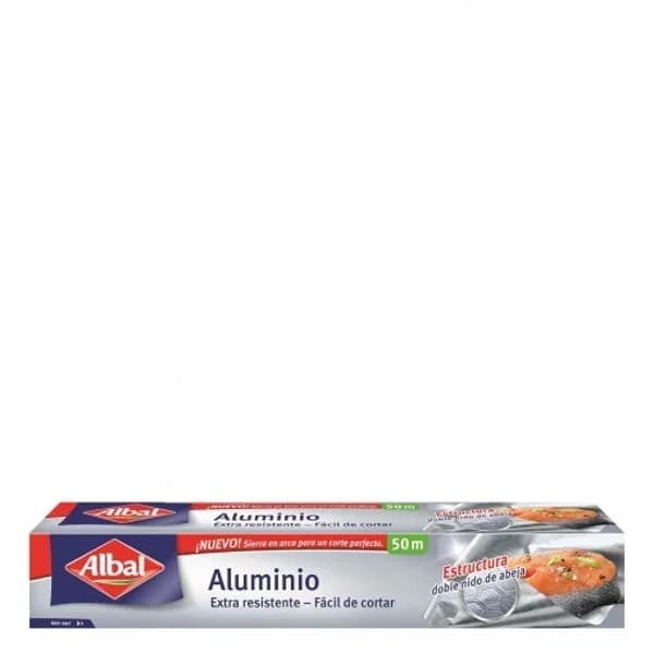 Papel de aluminio ALBAL, rollo 50 metros - 50 ud - Imagen del producto en Findit