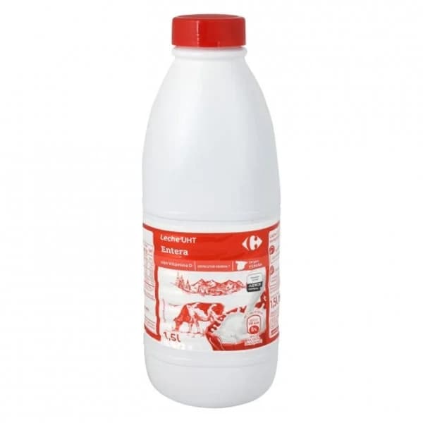Leche entera Carrefour botella 1,5 l. - 1.5 l - Imagen del producto en Findit