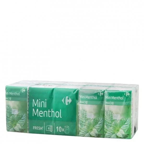Pañuelo mentol Carrefour 10 ud. - 10 ud - Imagen del producto en Findit