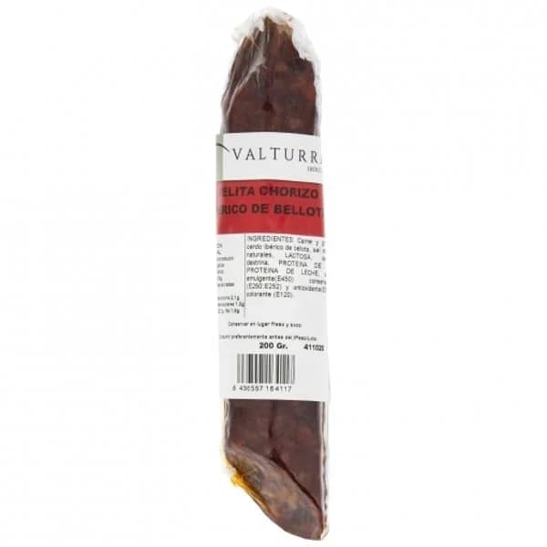 Velita de chorizo ibérico de Bellota 50% raza ibérica Valturra Ibéricos 200 g - 1 ud - Imagen del producto en Findit