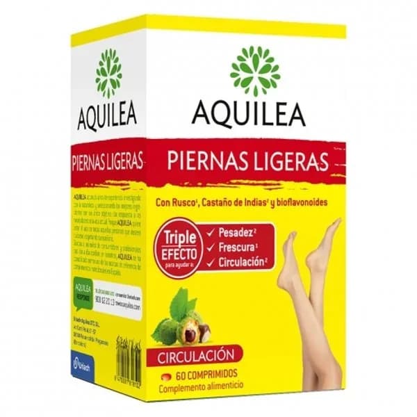 Complemento alimenticio piernas ligeras Aquilea 60 comprimidos. - 0.06 kg - Imagen del producto en Findit