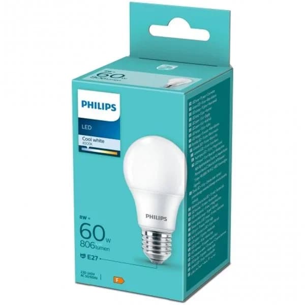 Bombilla Led Estándar Philips 60W E27 - 1 ud - Imagen del producto en Findit