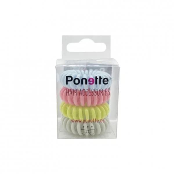 Coletero invisible pequeño multicolor Ponette 4 ud. - 4.02 ud - Imagen del producto en Findit