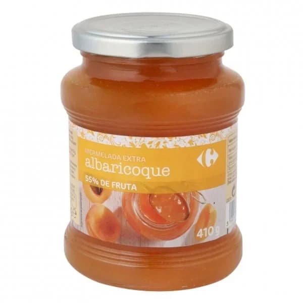 Mermelada de albaricoque categoría extra Carrefour 410 g. - 0.41 kg - Imagen del producto en Findit