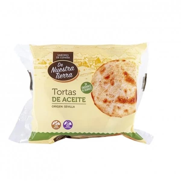 Tortas de aceite De Nuestra Tierra sin lactosa 180 g. - 0.18 kg - Imagen del producto en Findit