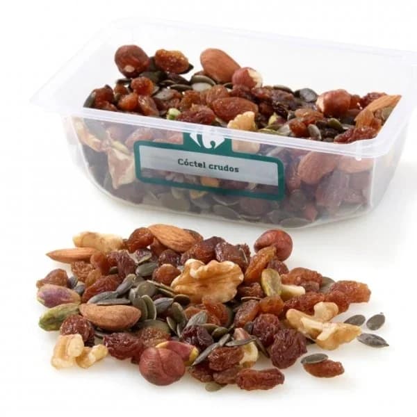 Cóctel frutos secos crudos Carrefour tarrina 250 g - 0.25 kg - Imagen del producto en Findit