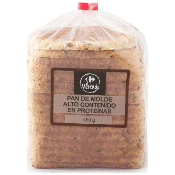 Pan molde alto contenido en proteinas 450 g - 0.45 kg - Imagen del producto en Findit