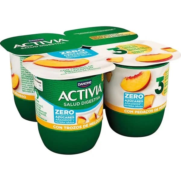 Activia 00% Melocotón Bífidus Desnatado P-4 - 0.48 kg - Imagen del producto en Findit