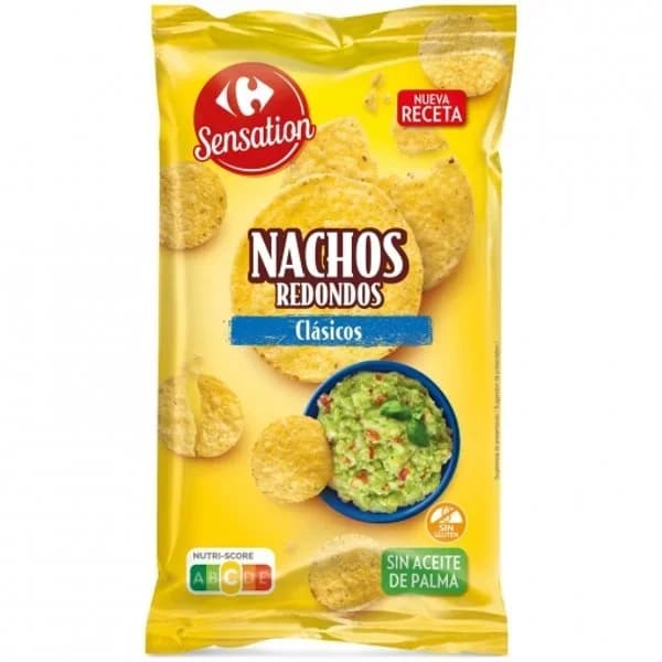 Nachos redondos clásicos Sensation Carrefour 200 g. - 1 ud - Imagen del producto en Findit