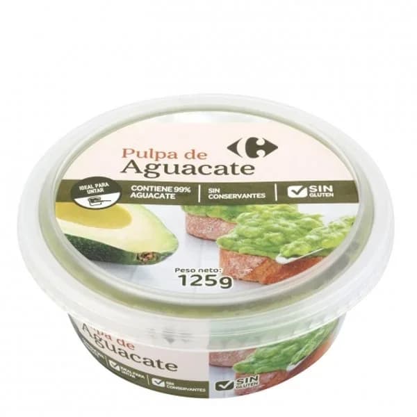 Pulpa de aguacate Carrefour 125 g - 1 ud - Imagen del producto en Findit
