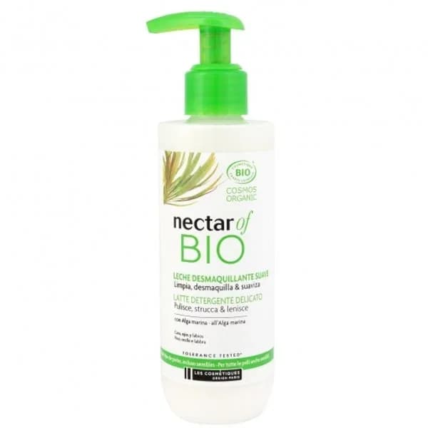Leche desmaquillante suave con extracto de alga para todo tipo de pieles ecológica Nectar Of Bio 200 ml. - 0 l - Imagen del producto en Findit