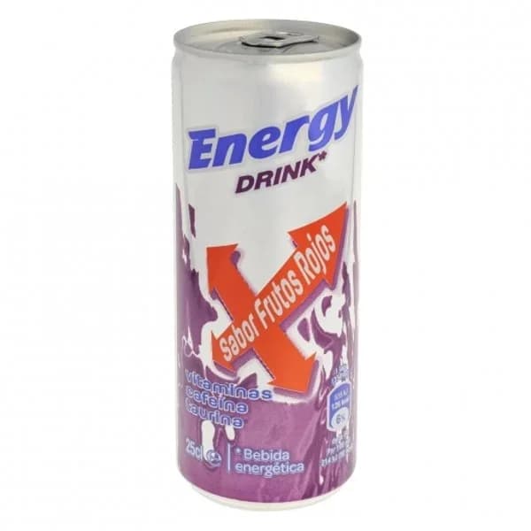 Bebida energética Carrefour sabor frutos rojos 25 cl. - 0.25 l - Imagen del producto en Findit