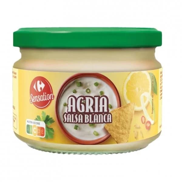 Salsa agria blanca Sensation Carrefour 240 g. - 1 ud - Imagen del producto en Findit