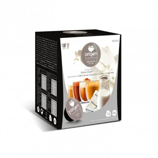 Leche en cápsulas Origen & Sensations compatible con Dolce Gusto 16 ud. - 15.89 ud - Imagen del producto en Findit