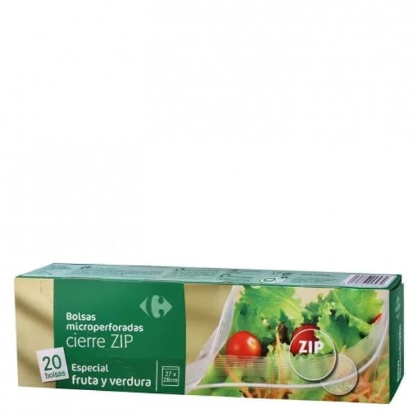 Bolsas microperforadas cierre doble zip grandes Carrefour Expert 20 ud. - 21 ud - Imagen del producto en Findit