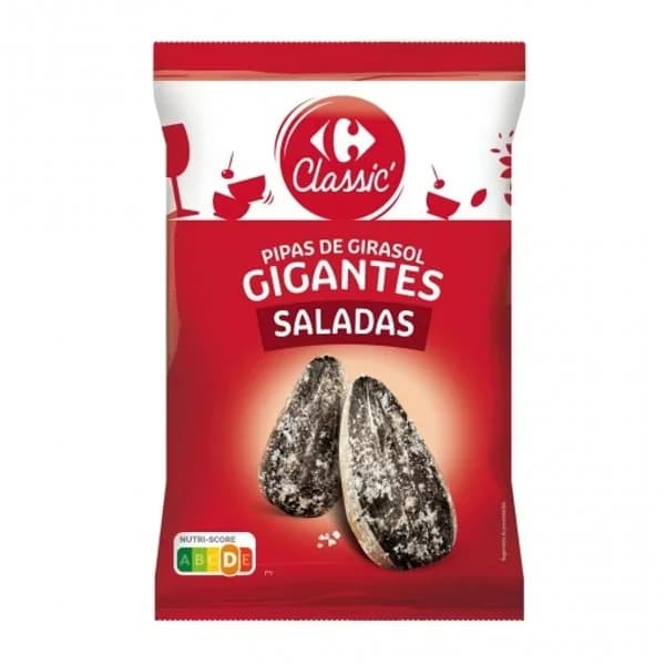 Pipas gigantes saladas Classic Carrefour 400 g. - 0.4 kg - Imagen del producto en Findit