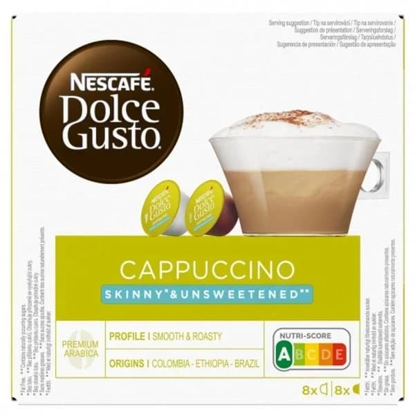 Café cappuccino light en cápsulas Nescafé Dolce Gusto 16 ud. - 0.2 kg - Imagen del producto en Findit