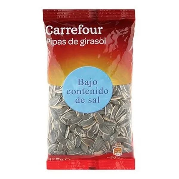 Pipas de girasol bajo contenido en sal Carrefour 125 g. - 0.12 kg - Imagen del producto en Findit