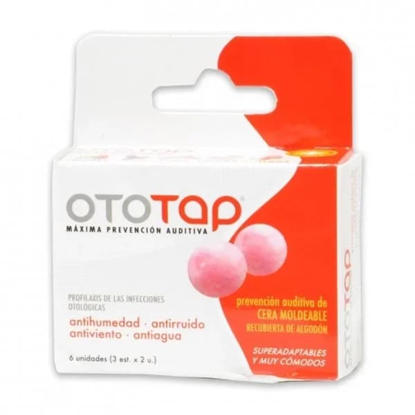 Tapones oído de cera moldeable Ototap 6 ud. - 6.05 ud - Imagen del producto en Findit