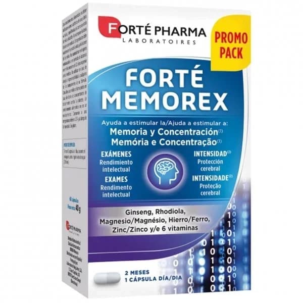 Vitaminas para la memoria Memorex Forté Pharma - Energy 56 comprimidos. - 0.11 kg - Imagen del producto en Findit