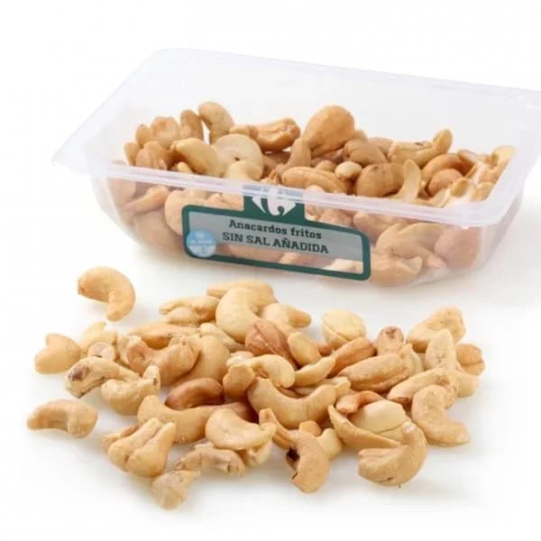 Anacardos fritos sin sal Carrefour tarrina 150 g - 0.15 kg - Imagen del producto en Findit