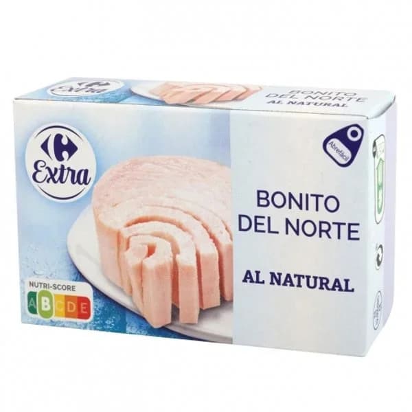 Bonito del Norte al natural Carrefour 74 g. - 0.07 kg - Imagen del producto en Findit