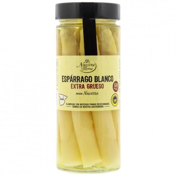 Espárrago blanco extra grueso 6/18 De Nuestra Tierra 350 g. - 0.35 kg - Imagen del producto en Findit