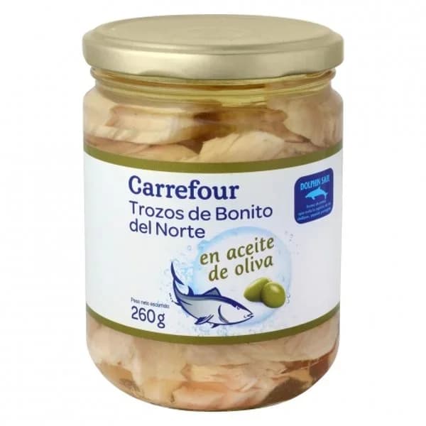 Bonito del norte en aceite de oliva Carrefour 260 g. - 0.26 kg - Imagen del producto en Findit
