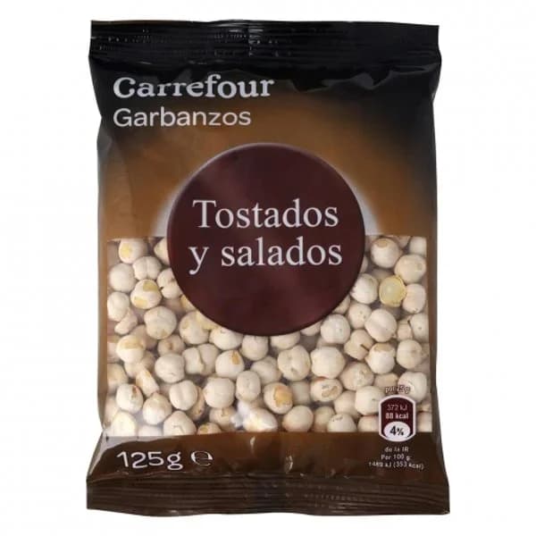 Garbanzos tostados y salados Carrefour 125 g. - 0.12 kg - Imagen del producto en Findit