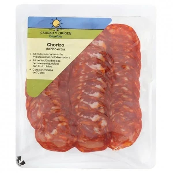 Chorizo ibérico extra Círculo de Calidad 100 g - 0.1 kg - Imagen del producto en Findit