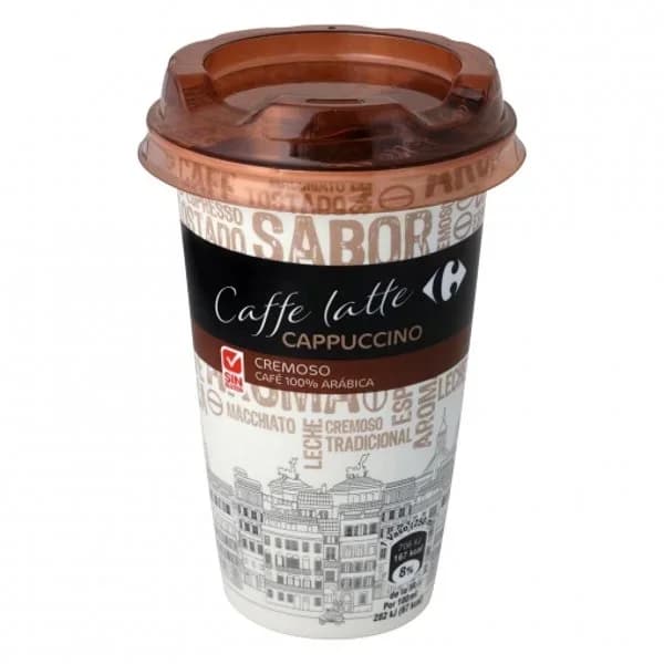 Café latte cappuccino Carrefour Sensation sin gluten 250 ml. - 0.25 l - Imagen del producto en Findit