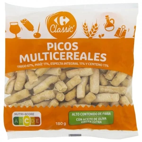 Picos multicereales Classic Carrefour 180 g. - 0.18 kg - Imagen del producto en Findit