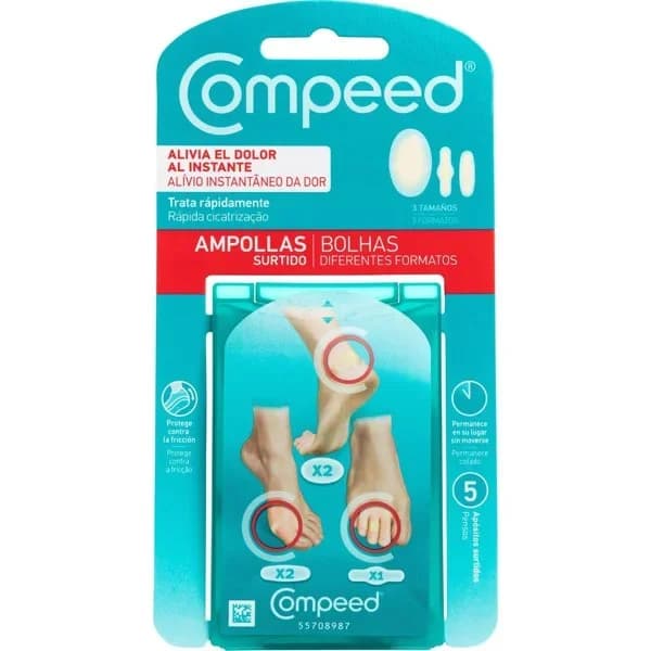 Surtido apósitos ampollas 3 tamaños 5 uds - 5 ud - Imagen del producto en Findit