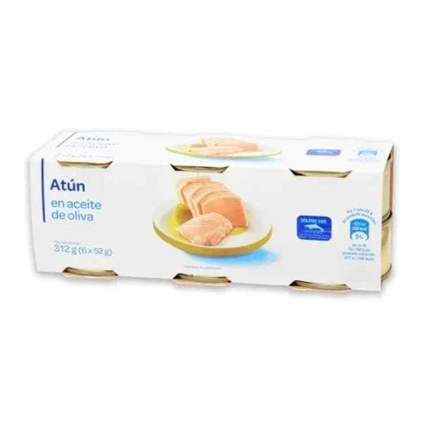 Atún en aceite de oliva pack de 6 latas de 52 g. - 0.31 kg - Imagen del producto en Findit