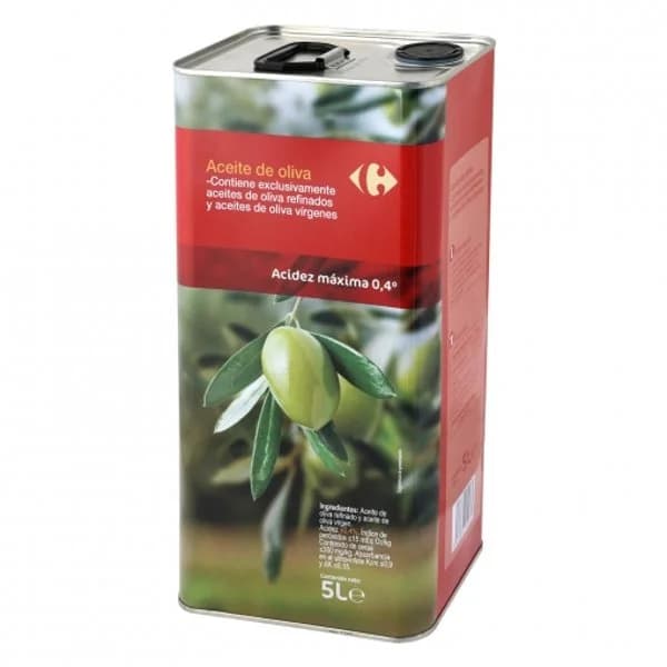 Aceite de oliva suave 0,4º Carrefour lata 5 l. - 5 l - Imagen del producto en Findit