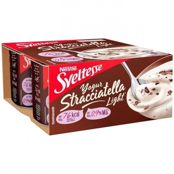 Yogur stracciatella Nestlé - Sveltesse pack de 4 unidades de 125 g. - 1 ud - Imagen del producto en Findit