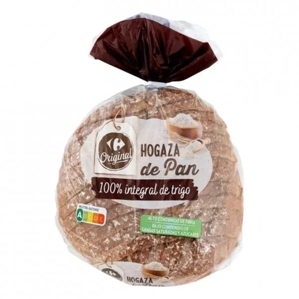Hogaza de Pan 100% Integral Carrefour 500 g. - 0.5 kg - Imagen del producto en Findit