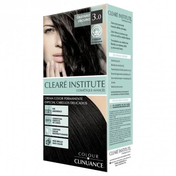 Coloración permanente sin amoniaco cabellos delicados nº 3.0 castaño oscuro Colour Clinuance Clearé Institute 1 ud. - 1 ud - Imagen del producto en Findit