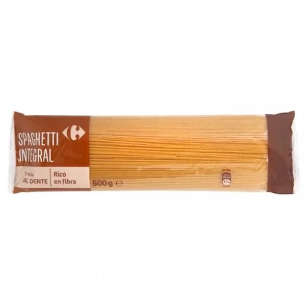 Espaguetis integrales Carrefour 500 g. - 0.5 kg - Imagen del producto en Findit