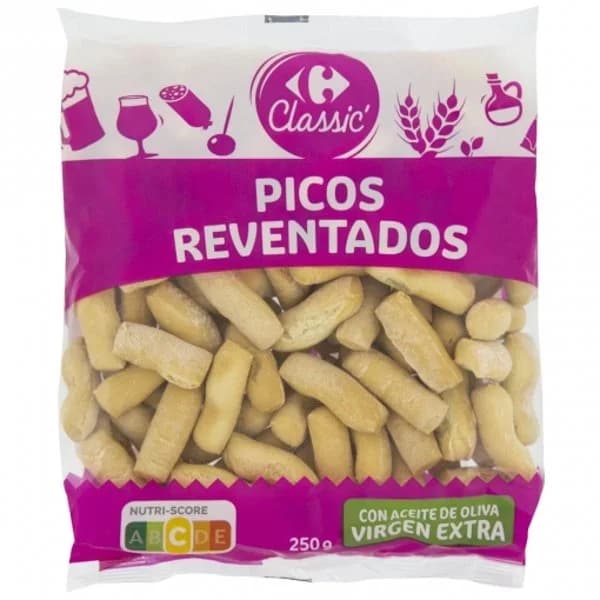 Picos reventados Classic Carrefour 250 g. - 0.25 kg - Imagen del producto en Findit