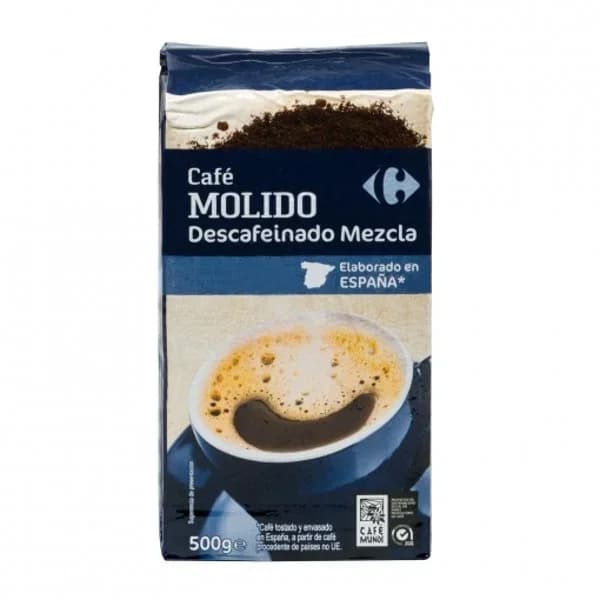 Café molido mezcla descafeinado Carrefour 500 g. - 0.5 kg - Imagen del producto en Findit