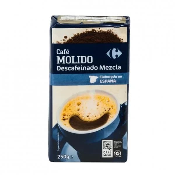 Café molido mezcla descafeinado Carrefour Classic 250 g. - 0.25 kg - Imagen del producto en Findit