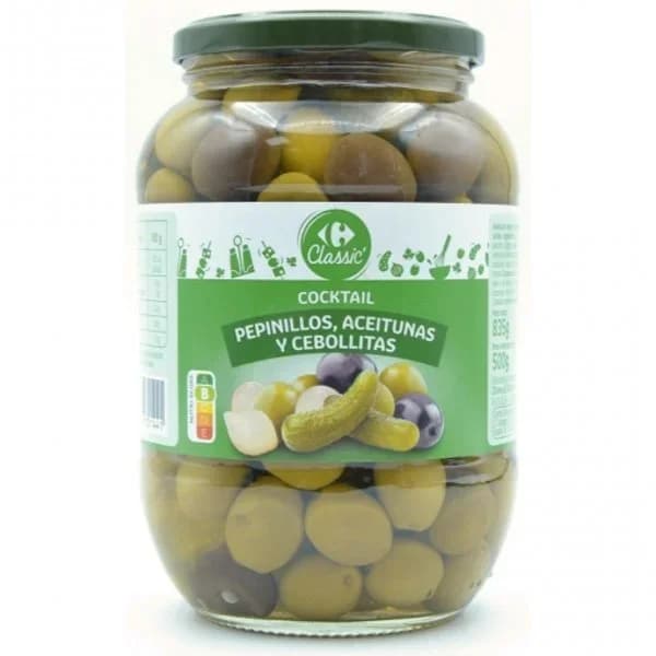Cocktail de encurtidos Classic Carrefour 500 g. - 0.5 kg - Imagen del producto en Findit