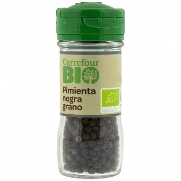 Pimienta negra en grano ecológica Carrefour Bio 40 g. - 0.04 kg - Imagen del producto en Findit