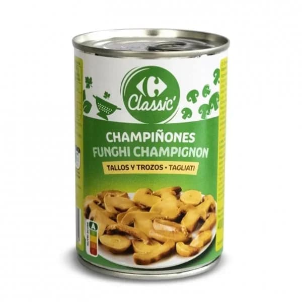 Champiñón en trozos Classic Carrefour 230 g. - 0.23 kg - Imagen del producto en Findit