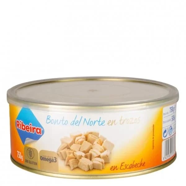 Bonito del norte en escabeche en trozos Ribeira 585 g. - 0.59 kg - Imagen del producto en Findit