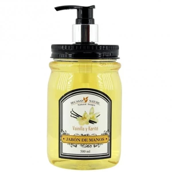 Jabón de manos vainilla y karité Becasan Nature 500 ml. - 0.5 l - Imagen del producto en Findit