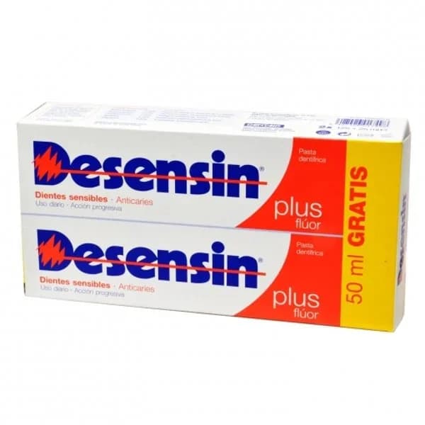 Dentífrico plus flúor Desensin pack de 2 unidades de 125 g. - 1 ud - Imagen del producto en Findit